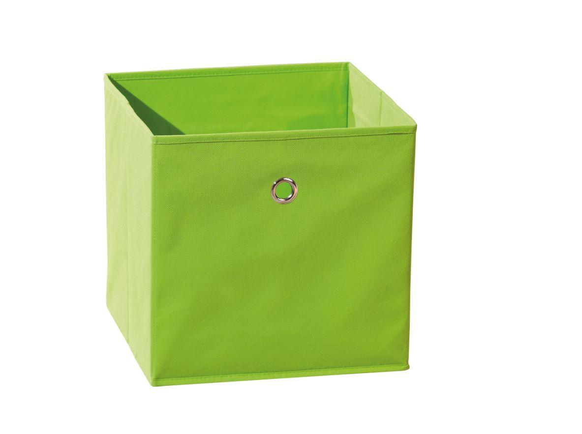 Faltbox Winny Kunststoff Grün 31,5x31x31,5 cm - Grün, Basics, Kunststoff/Metall (31,5/31/31,5cm) - MID.YOU