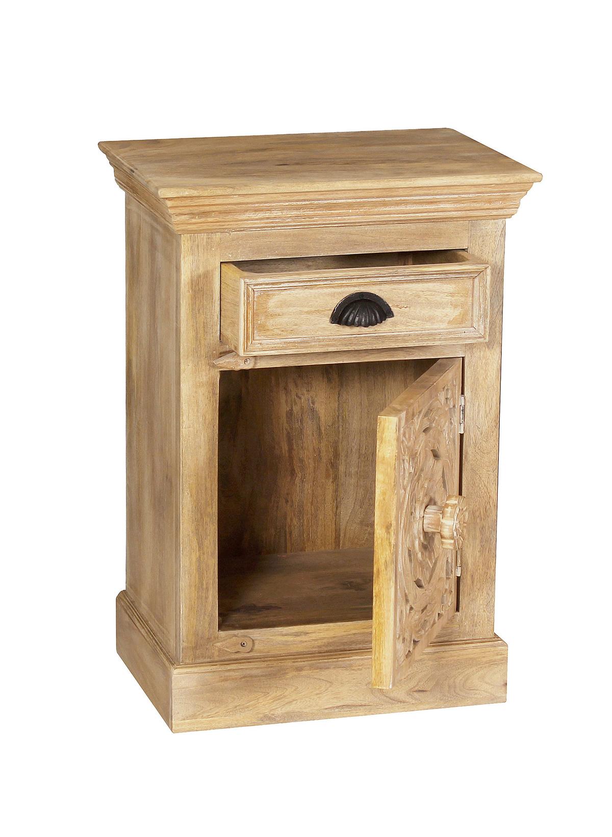 KOMMODE Naturfarben B: 50cm - Naturfarben, Design, Holz (50/72/35cm) - MID.YOU