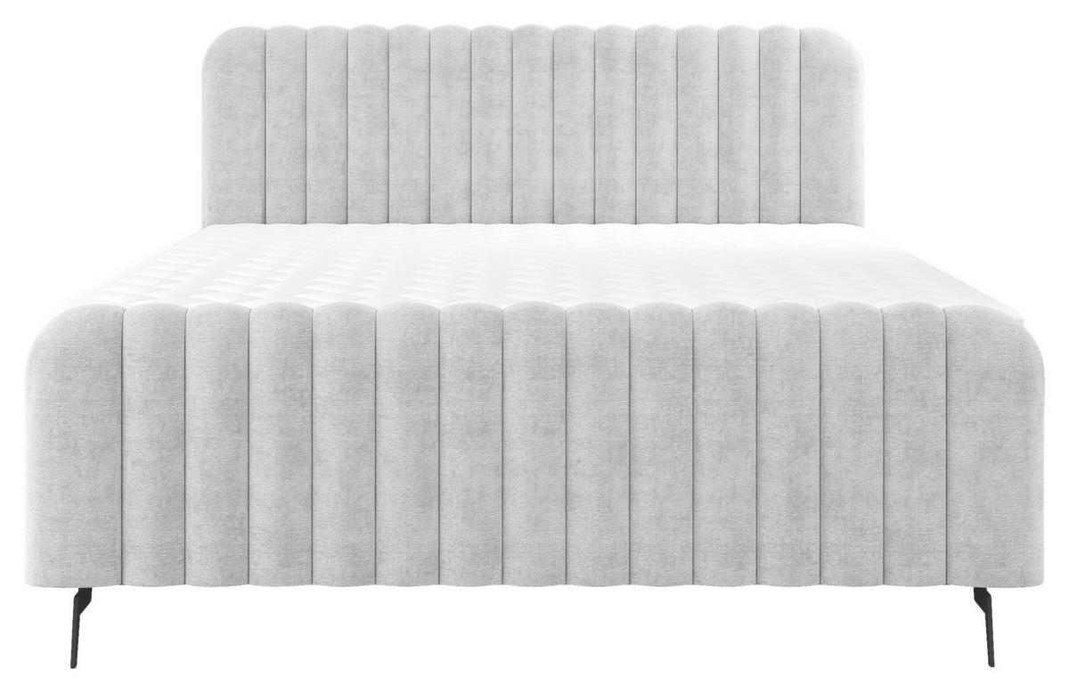 Boxbett Liam Grau 180x200 Cm - Schwarz/Grau, MODERN, Holz/Holzwerkstoff (180/200cm) - MID.YOU