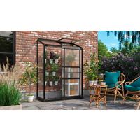 Anlehn-Gewächshausbausatz Ida 900 Hkp 4mm, Schwarz - Schwarz, Basics, Kunststoff/Metall (130,6/182,3/68,8cm)