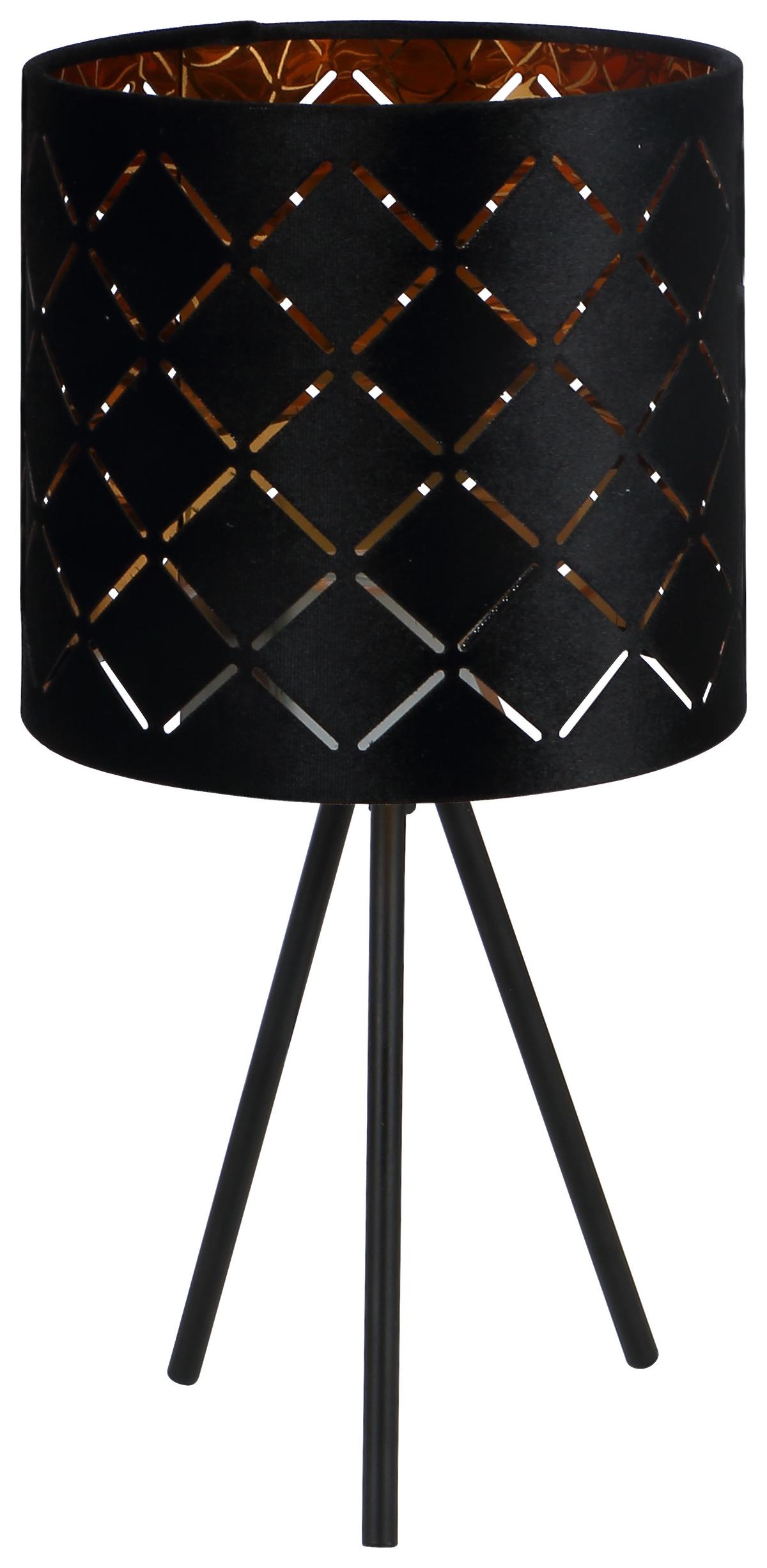 Stolová lampa Evelyn V: 35cm, 40 Watt - čierna, Lifestyle, kov (17/35cm) - Mömax