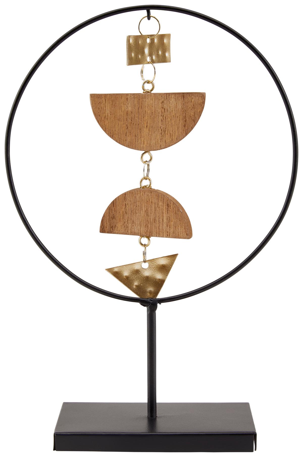 Dekoständer Stehen - Goldfarben/Schwarz, MODERN, Metall (10/22/7cm) - Luca Bessoni