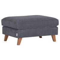 Hocker Rimini, Dunkelgrau B: 93 cm - Dunkelgrau/Buchefarben, Design, Textil (93/47/65cm) - MID.YOU