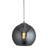 Hängeleuchte Balls H: 120 cm 1-Flammig, höhenverstellbar - Chromfarben, Design, Glas/Metall (30/120cm)