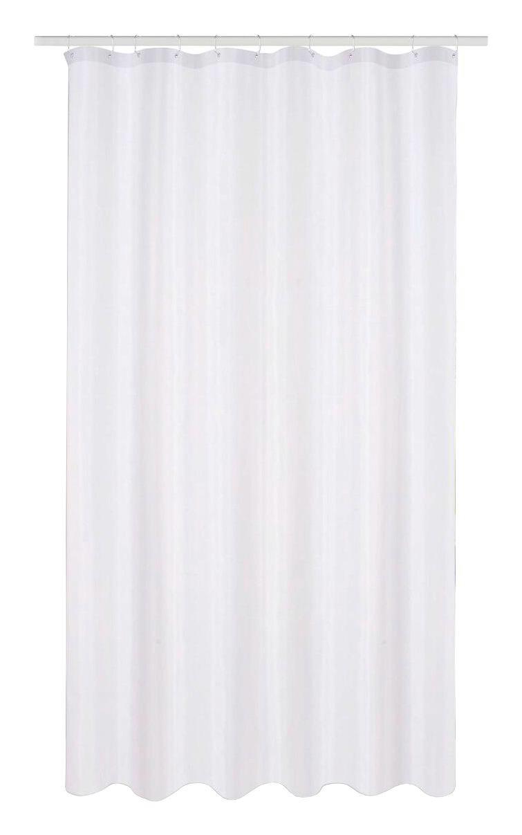 Zuhanyfüggöny Svenja - Fehér, modern, Textil (180/200cm) - Luca Bessoni