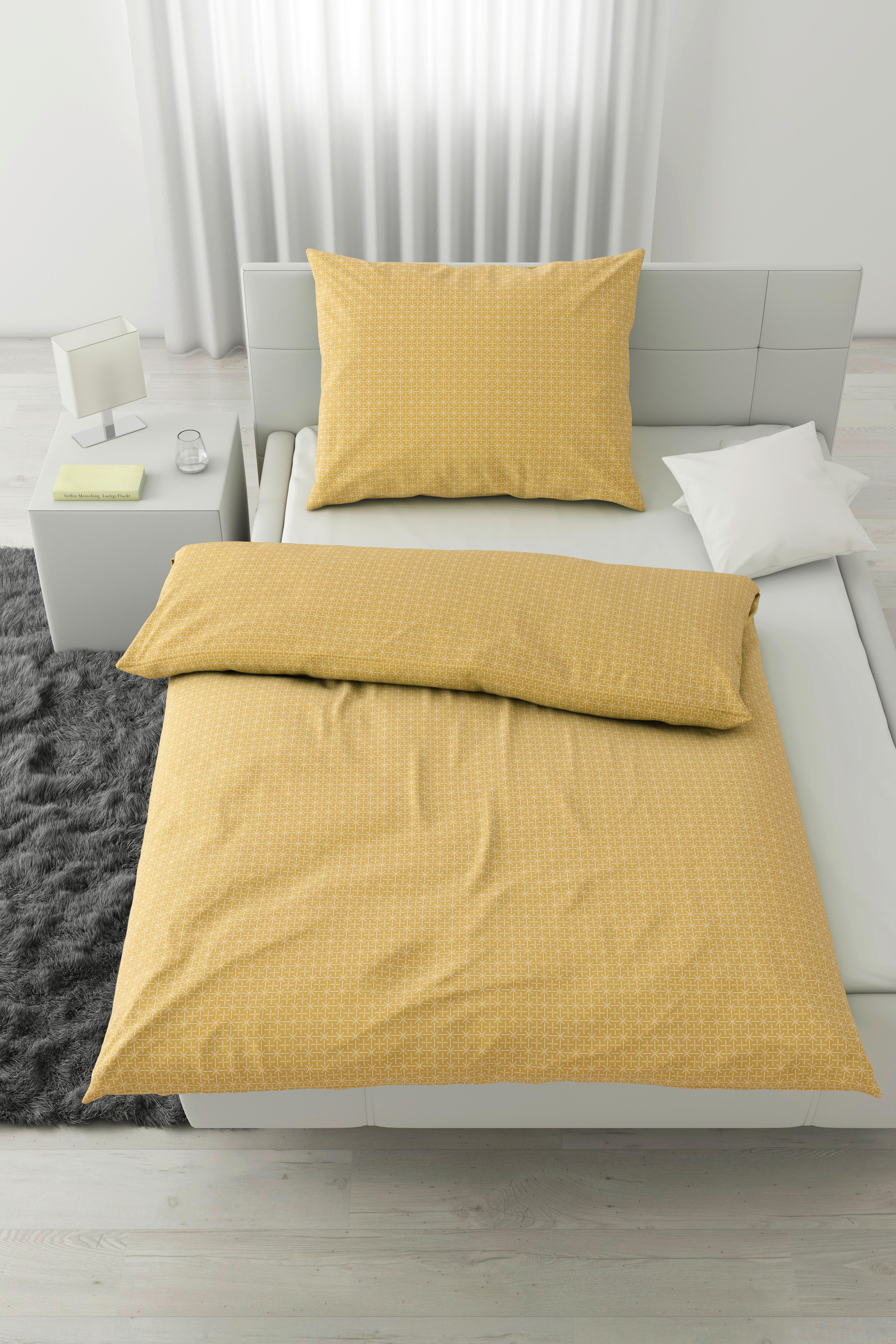 POVLEČENÍ Laura, 140/200cm, žlutá - žlutá, Konvenční, textil (140/200cm) - Modern Living