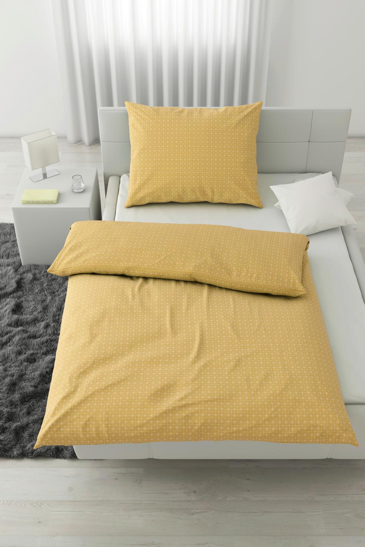 POVLEČENÍ Laura, 140/200cm, žlutá - žlutá, Konvenční, textil (140/200cm) - Modern Living