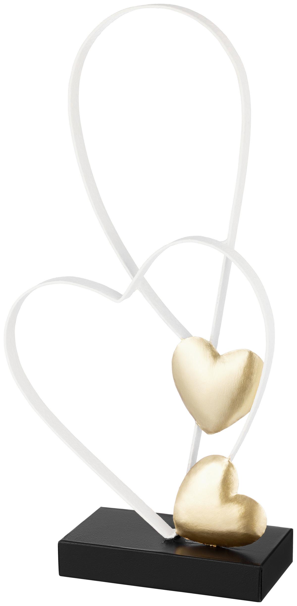 Dekoherz Linda - Goldfarben/Schwarz, KONVENTIONELL, Metall (20/8/40,5cm) - Luca Bessoni