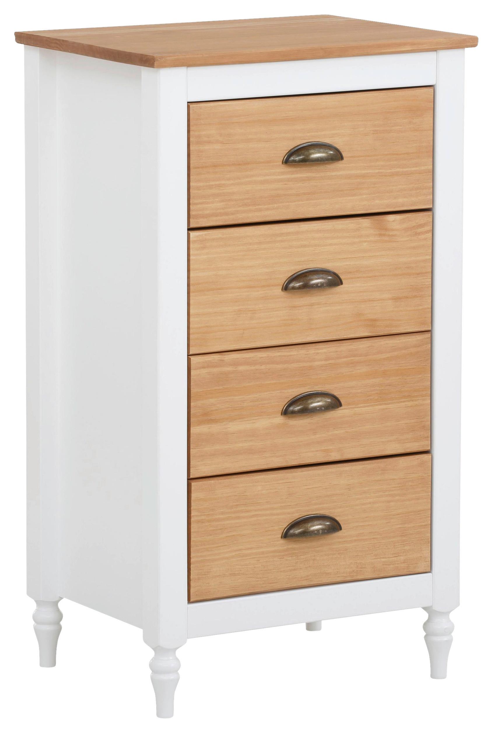Kommode Rio Weiß 45 Cm - Weiß, Design, Holzwerkstoff (45/80/35cm) - MID.YOU