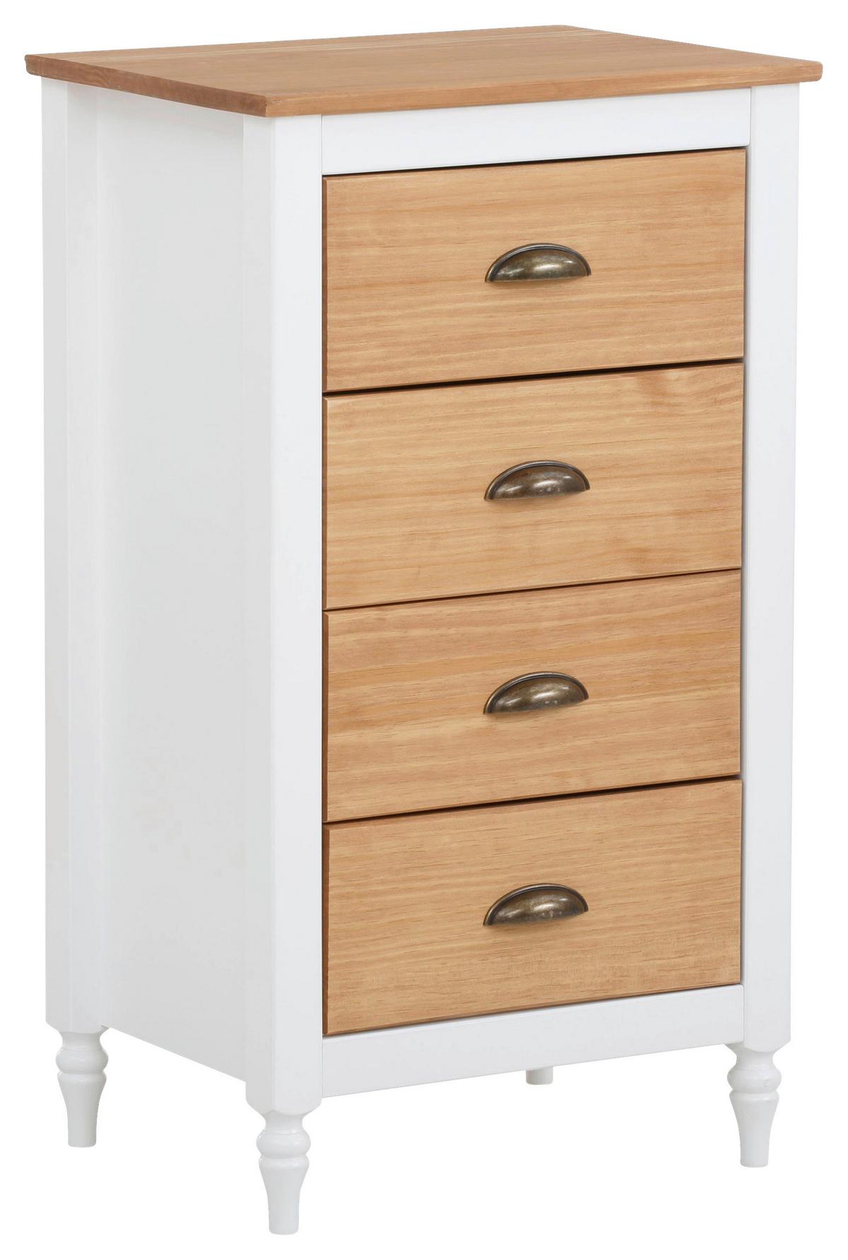 Kommode Rio Weiß 45 cm - Weiß, Design, Holzwerkstoff (45/80/35cm) - MID.YOU