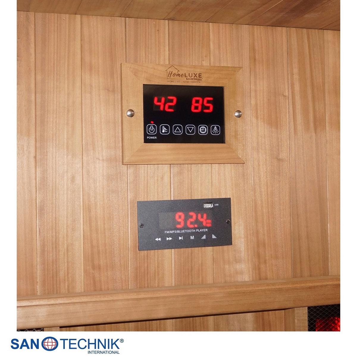 Sauna- und Infrarotkabine Kotka Naturfarben B: 150 cm - Naturfarben, KONVENTIONELL, Holz (200/150/190cm) - Sanotechnik