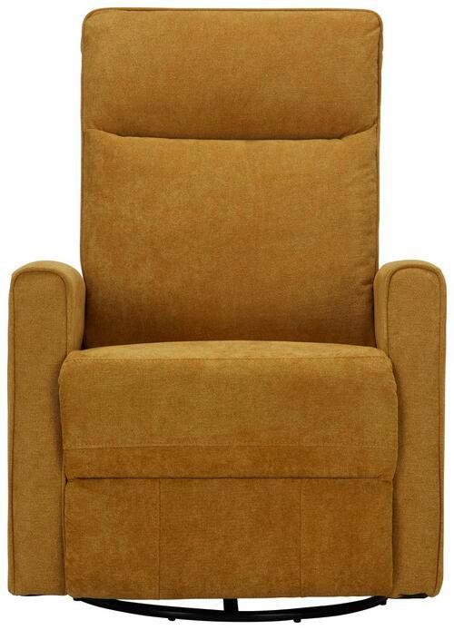 Polohovatelné relaxační křeslo Melinda, žluté - curry žlutá/černá, Moderní, kov/textil (76/103/93cm) - Mömax