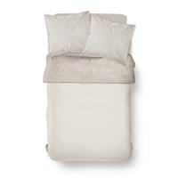 POVLEČENÍ VICHY XXL - bílá/krémová, textil (200/220cm)