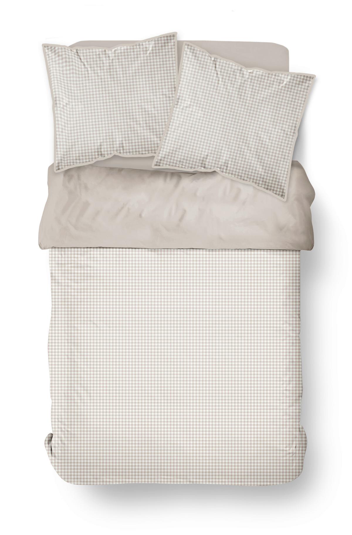 POVLEČENÍ VICHY XXL - bílá/krémová, textil (200/220cm)