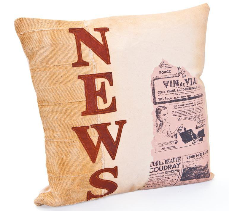 Zierkissen Likka - Beige/Rot, Design, Textil (45/45/12cm) - Livetastic