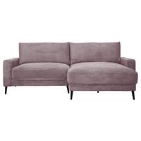 Univerzálna sedačka CORA, staroružový menčester - čierna/staroružová, Modern, kov/drevo (223/86/161cm) - Mömax