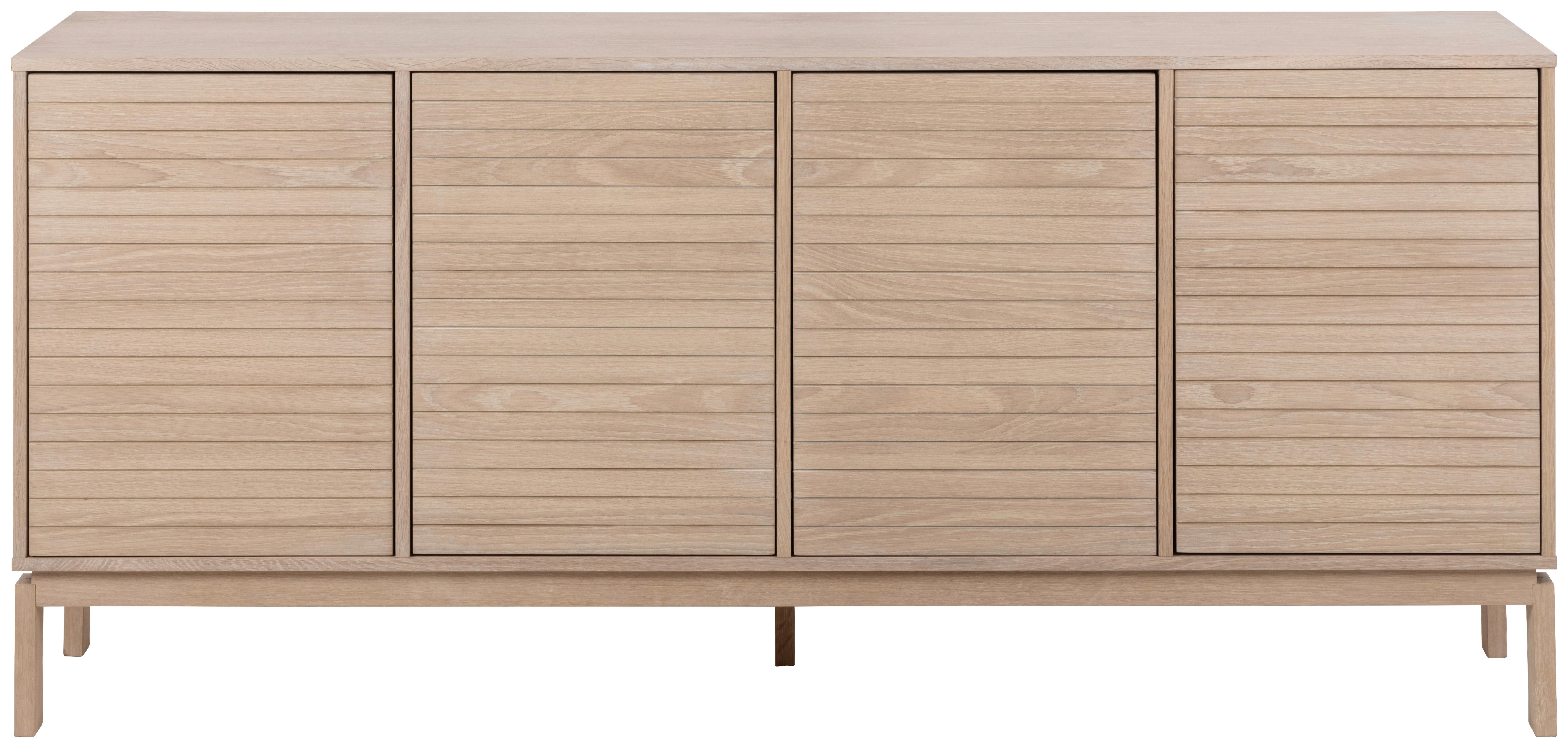Sideboard 180 Cm Linley Eichefarben - Eichefarben/Weiß, Design, Holz/Holzwerkstoff (180/80/40cm) - Livetastic