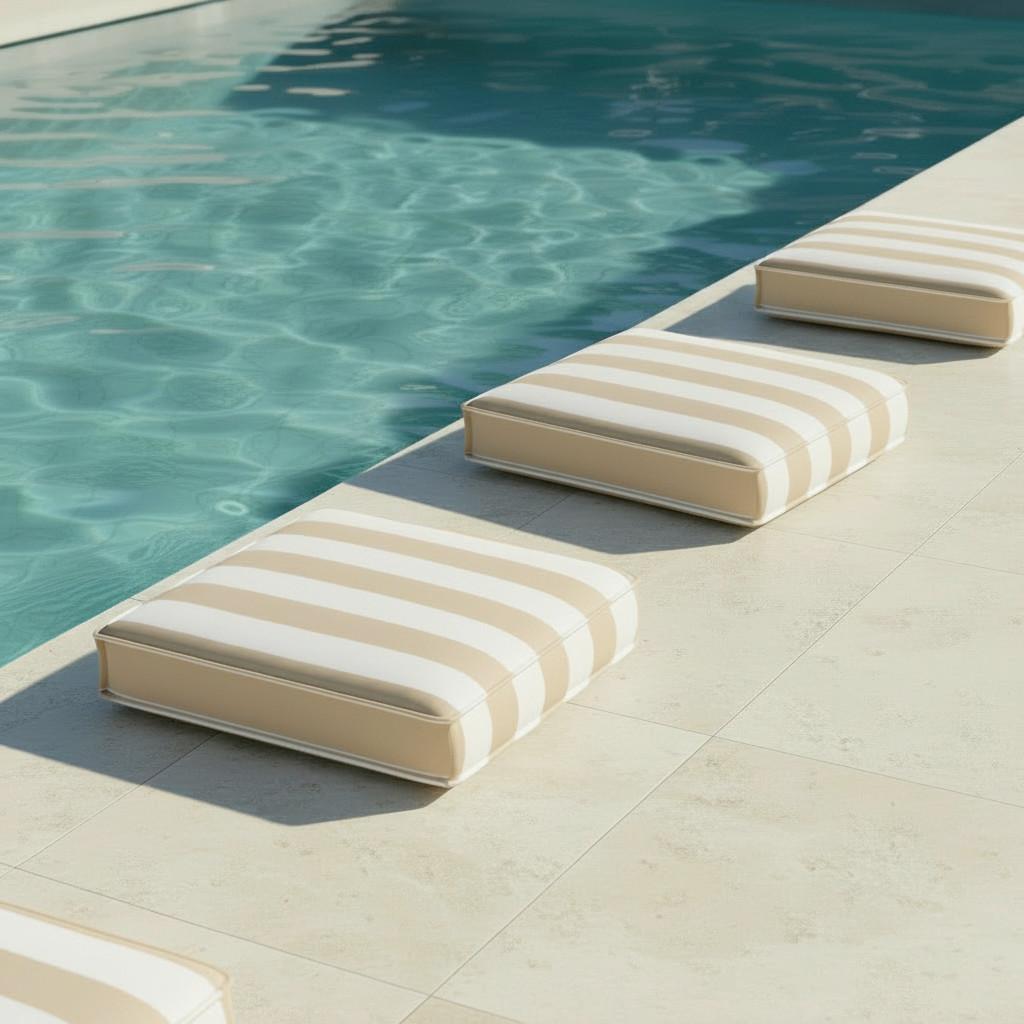 VENKOVNÍ POLŠTÁŘ MAGDA - krémová, Moderní, textil (40/5/40cm) - Bessagi Garden