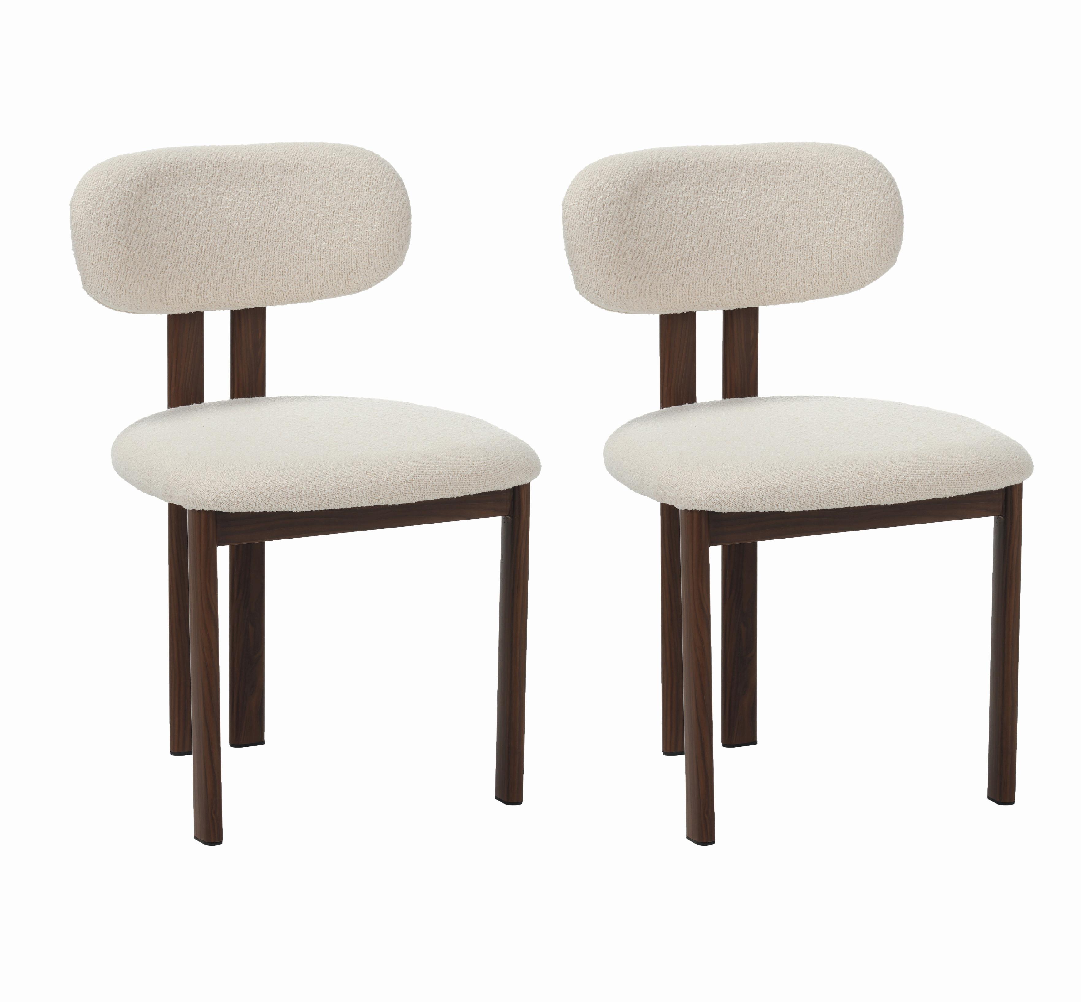 STUHL-SET Elfenbein B: 50cm - Elfenbein, MODERN, Textil/Metall (50/80/52cm) - Livetastic