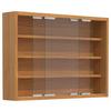 Hängevitrine Agisa M B: 57 cm Buchefarben - Buchefarben, MODERN, Glas/Holzwerkstoff (57/40/10cm) - MID.YOU