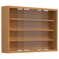 Hängevitrine Agisa M B: 57 Cm Buchefarben - Buchefarben, MODERN, Glas/Holzwerkstoff (57/40/10cm) - MID.YOU