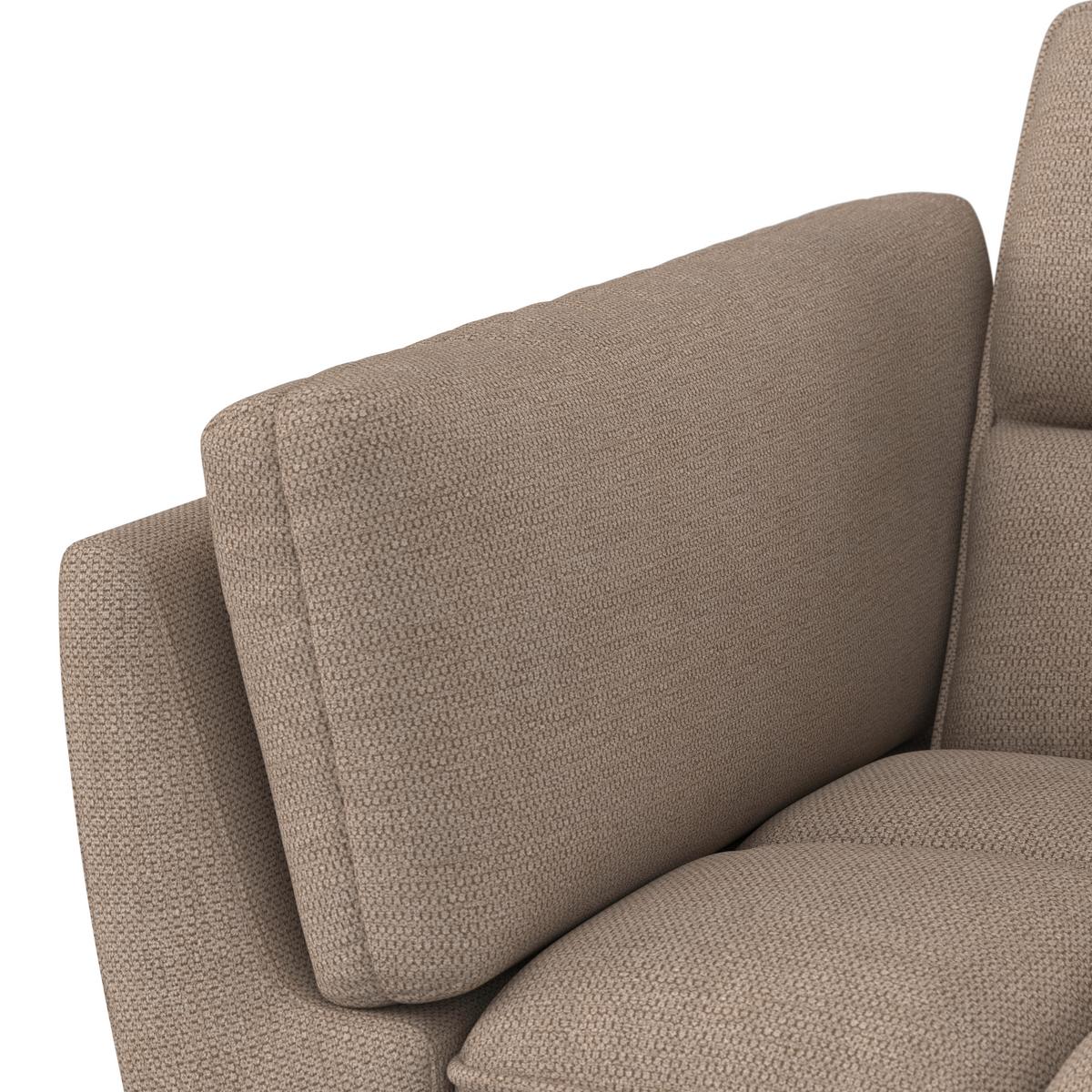Rozkladacia pohovka CORA, hnedá, max. 360 kg - hnedá/prírodná farba, Modern, drevo/textil (214/92/81cm) - Bessagi Home