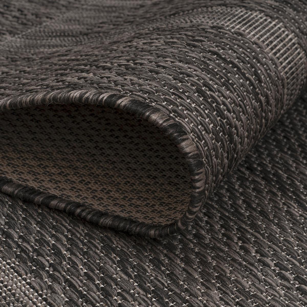 Flachwebteppich Relax - Schwarz, Basics, Textil (160/160cm) - Novel