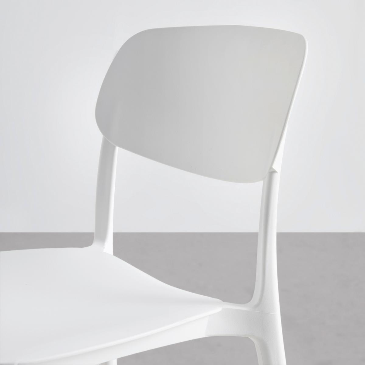 Stohovateľná stolička JIŘÍ *CENOVÝ TRHÁK* biela - biela, Modern, plast (44/78/49cm) - Based