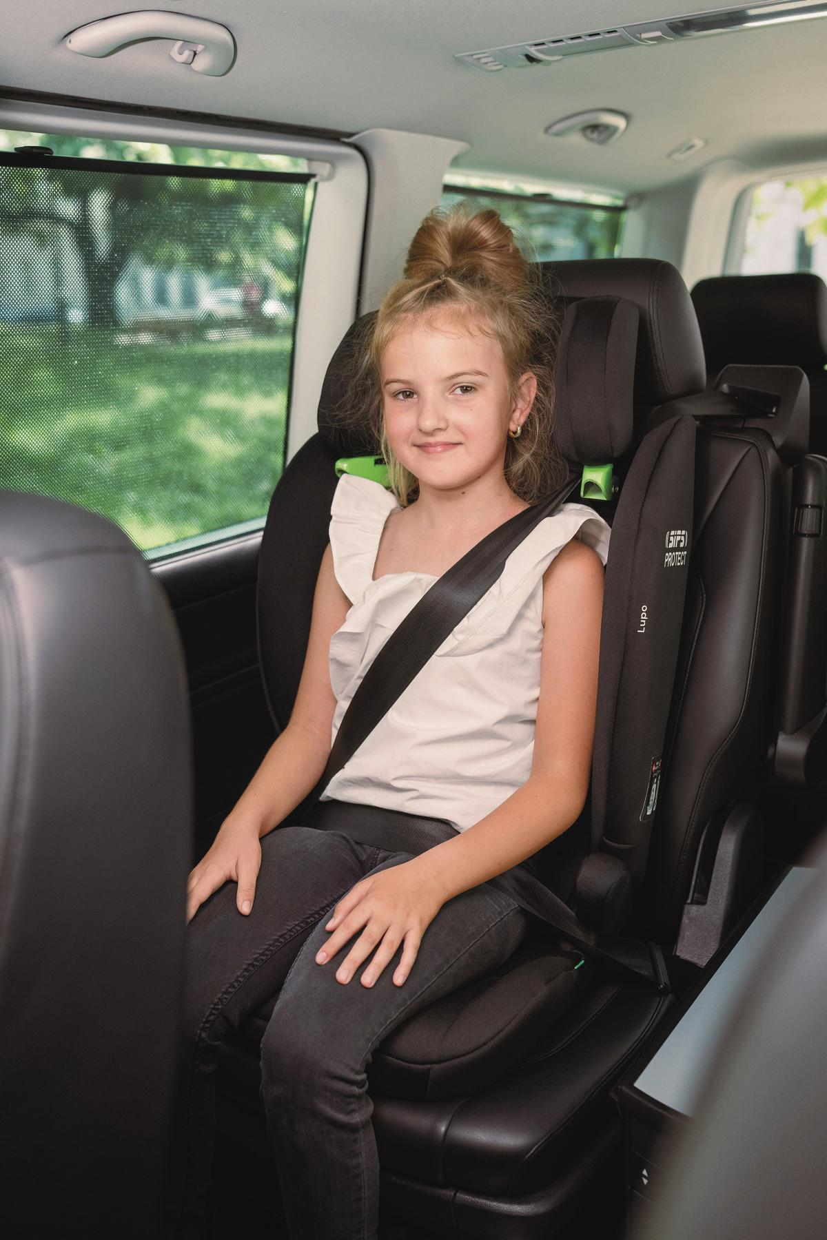 Kinderautositz Lupo I-Size - Schwarz, Basics, Kunststoff/Textil (44/62/48cm) - Osann