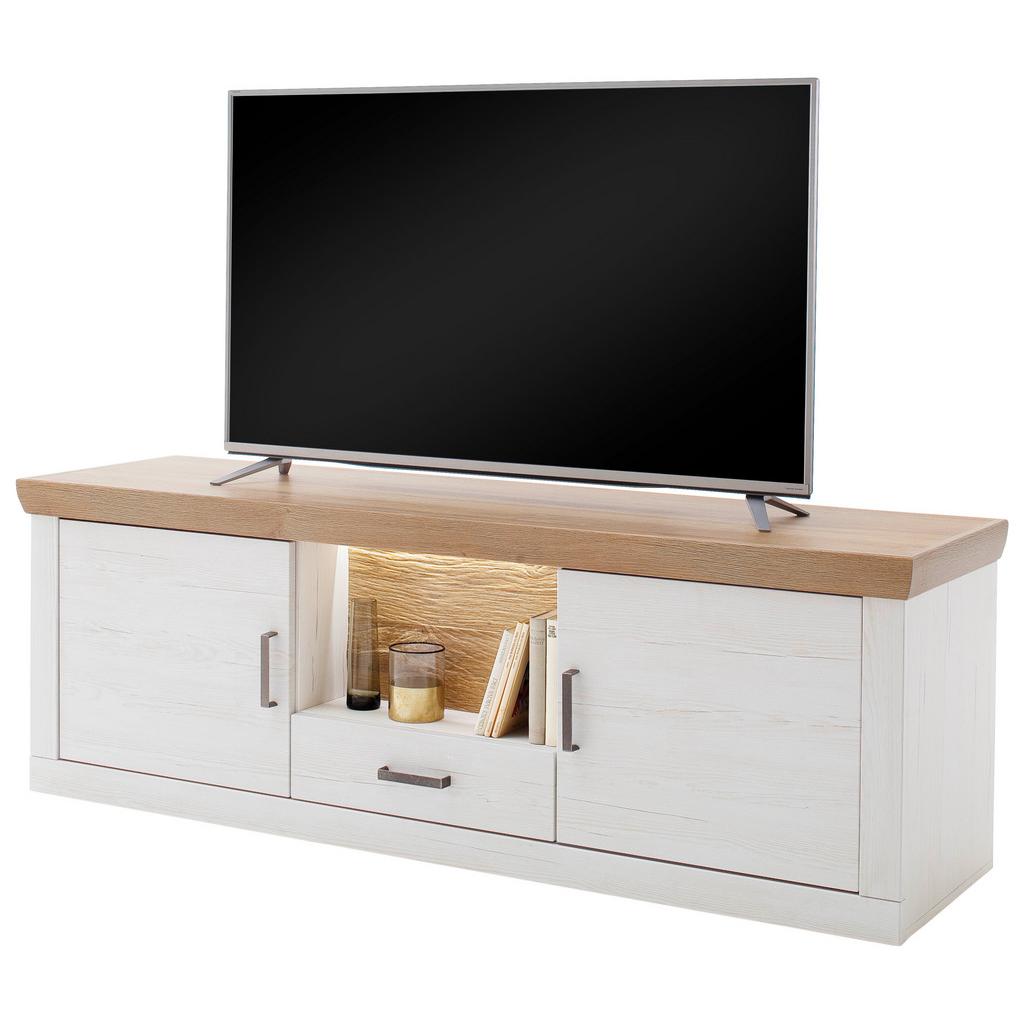 Lowboard Madrid B: 181 cm Eiche Dekor/Pinienfarben