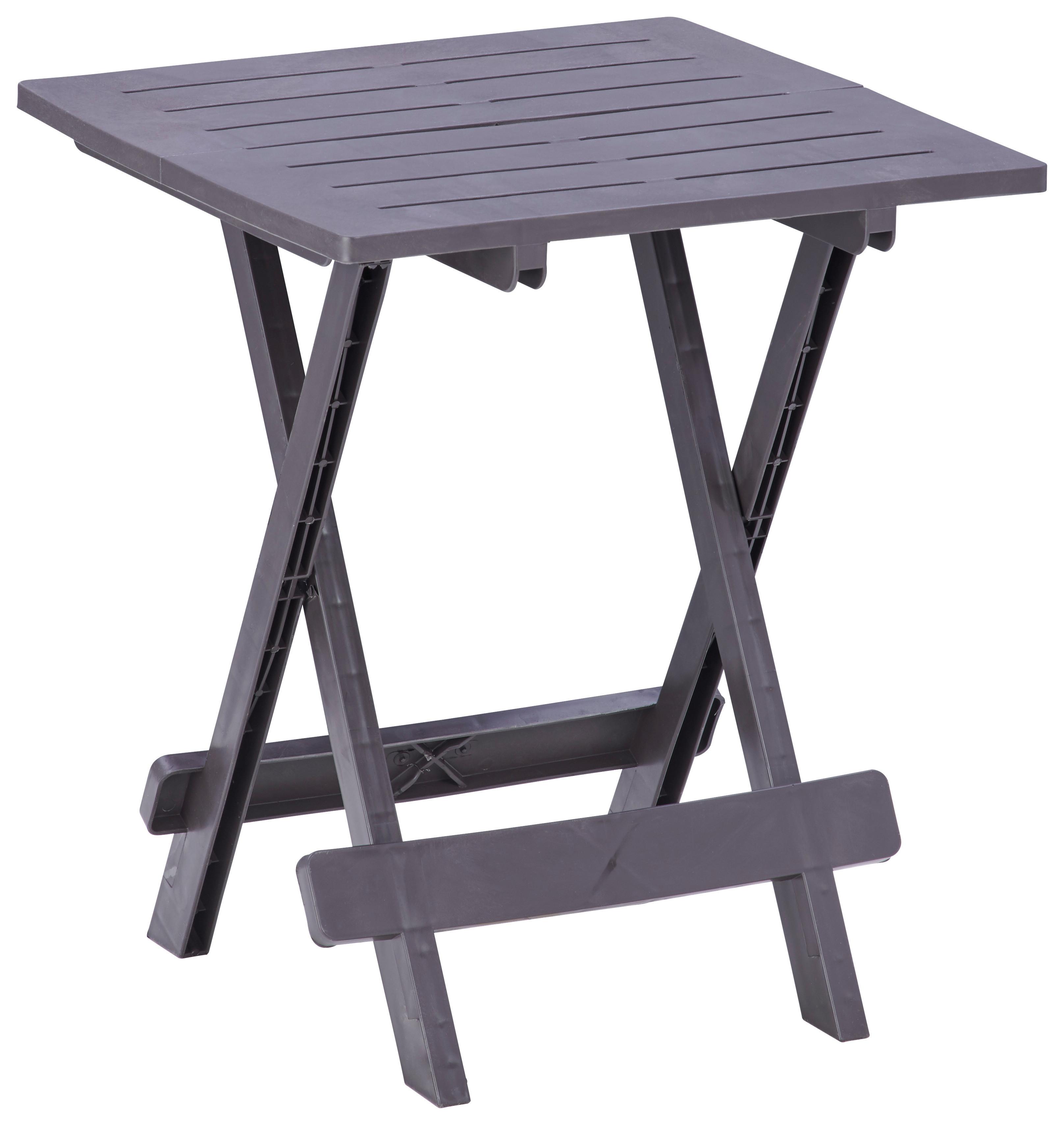 Beistelltisch Klappbar Adige Mokkafarben - Braun, MODERN, Kunststoff (44/50/44cm)
