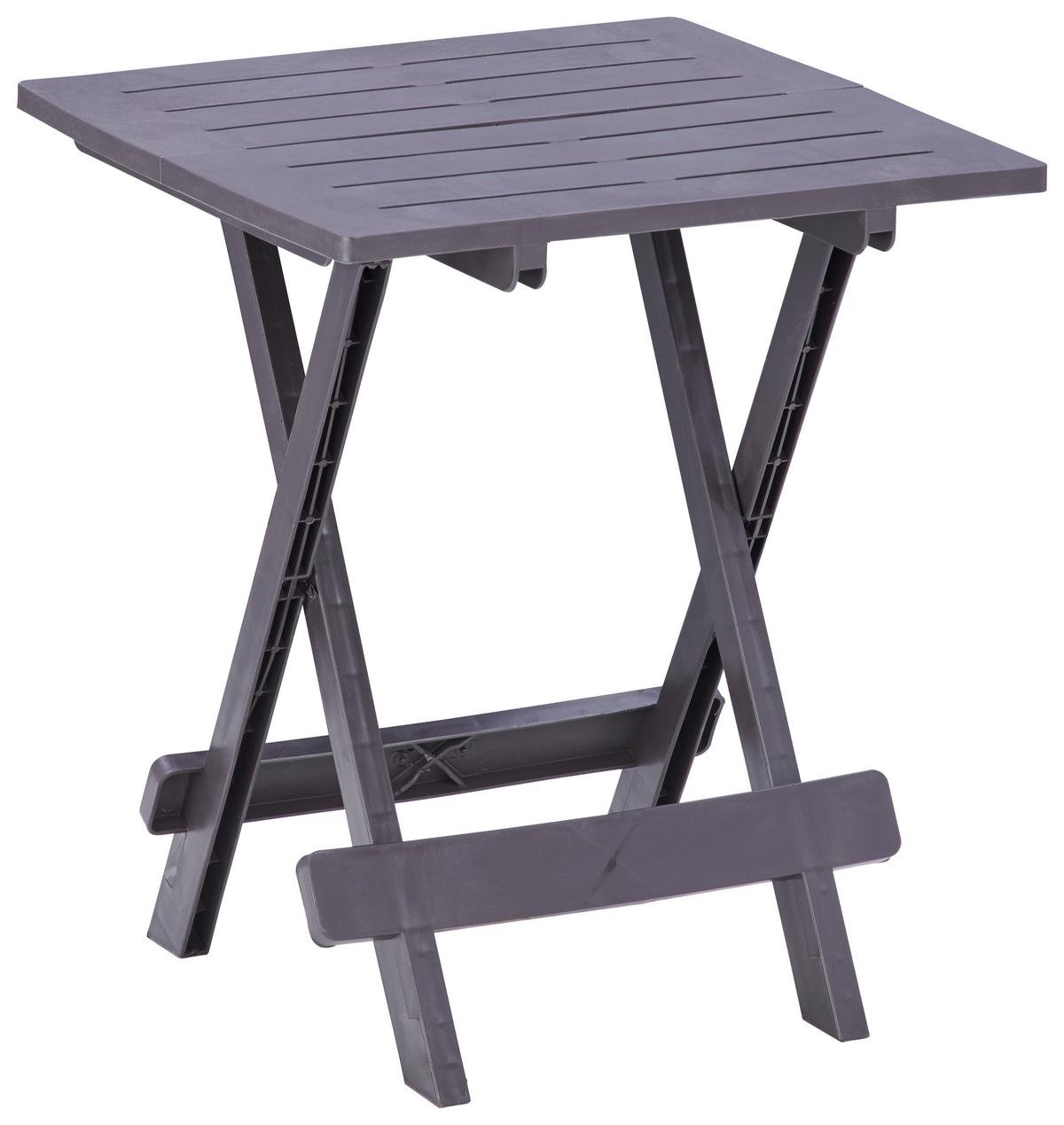 Beistelltisch Klappbar Adige Mokkafarben - Braun, MODERN, Kunststoff (44/50/44cm)