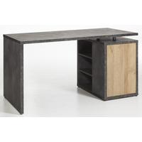 Íróasztal Core 140/69cm - tölgyfa színű/antracit, Modern, faalapú anyag (140/69/73,2cm) - Livetastic