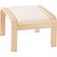Hocker Sally - Birkefarben/Naturfarben, MODERN, Holz/Textil (50/52/38cm)