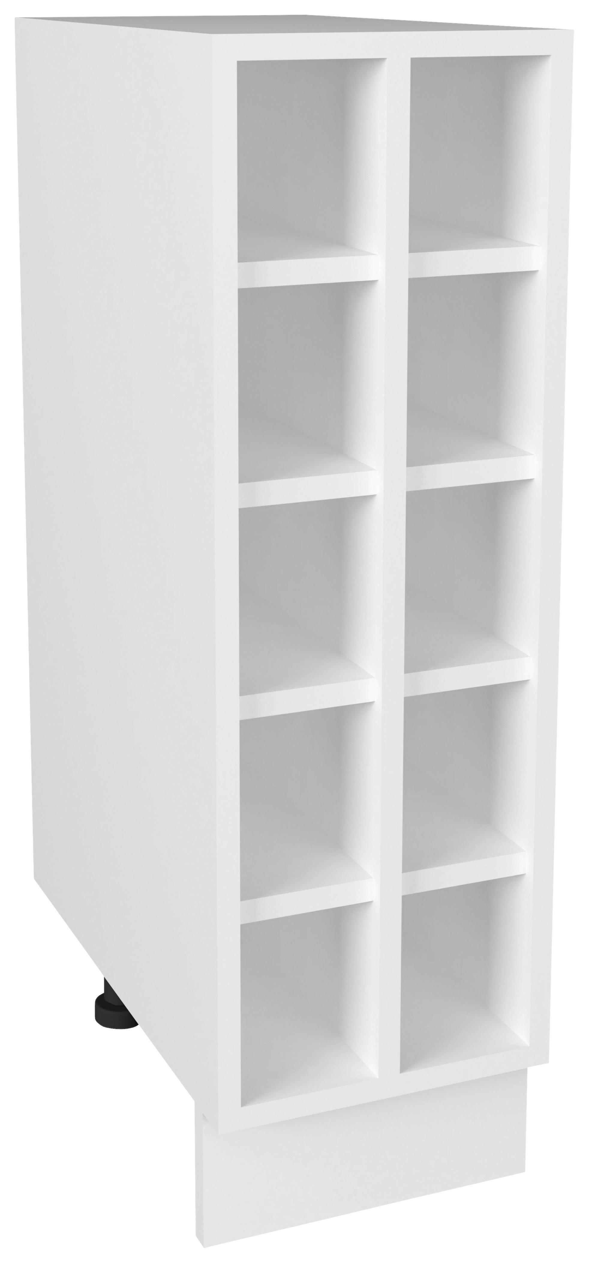 Kuchyňská spodní skřiňka ESILO bílá 25 - bílá, Design, kompozitní dřevo (25/82/44cm) - MID.YOU