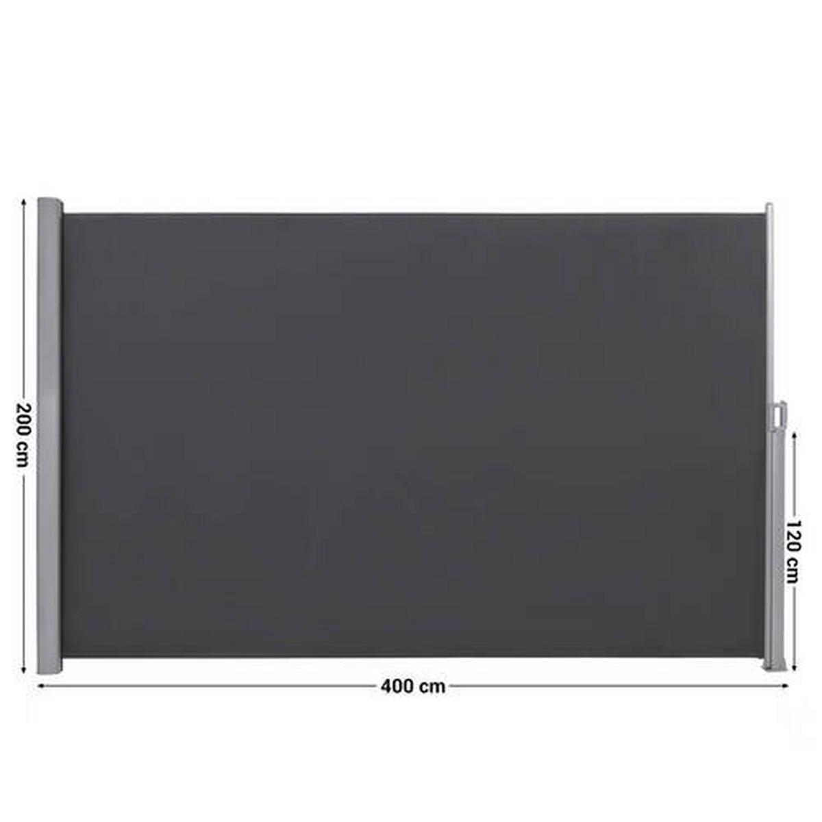 Markise Grau BxH: 400x200 cm - Grau, Basics, Textil/Metall (400/200cm) - Modante