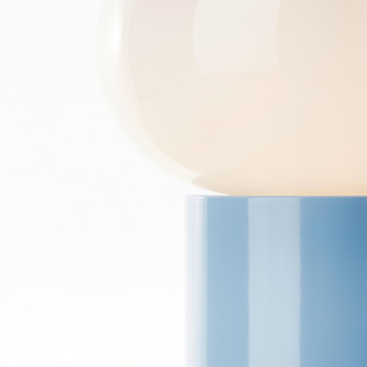 Tischleuchte 99003/03 Daeny - Blau/Weiß, Design, Glas/Metall (20/27cm) - Brilliant