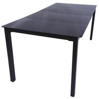 Kerti Asztal Gartentisch Aus Alu - fekete, Basics, üveg/fém (190/80/73cm) - Gardenson