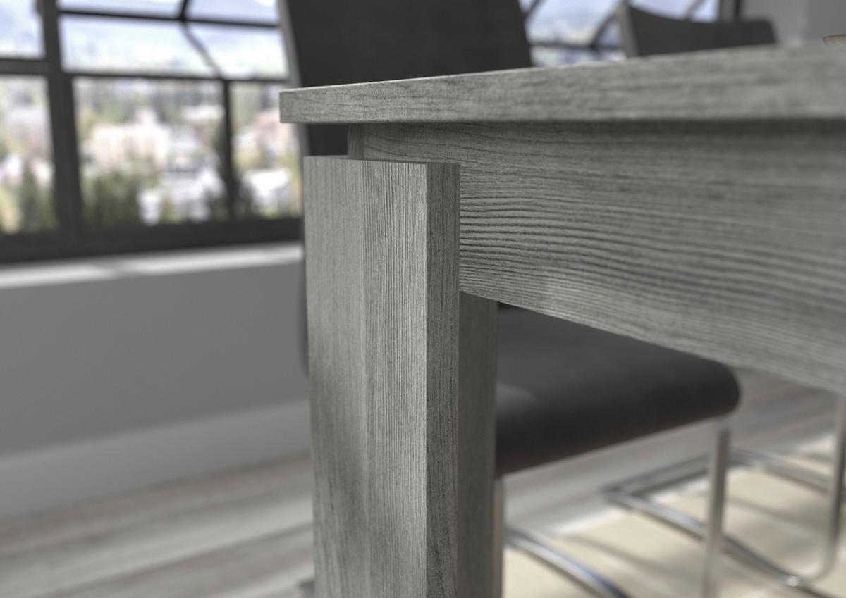 Esstisch Titan Rauchsilber L: 160-200 Cm - Design, Holzwerkstoff (160/90/76cm) - MID.YOU