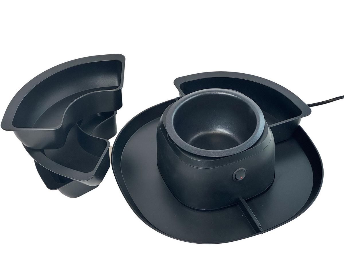 Schokoladenfondueset Sf 430 - Schwarz, Basics, Kunststoff (36/12/36cm) - Silva Homeline