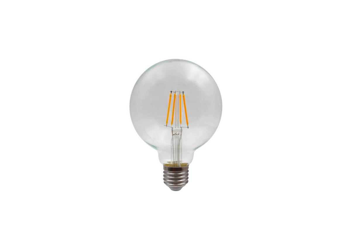 LED žiarovka 7 Watt, E27 - číra, sklo (12,5/17,5cm) - Globo