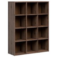 Regal Nepo Plus Bookshelf - Eichefarben/Schwarz, Design, Holzwerkstoff (114/146,5/38,5cm)