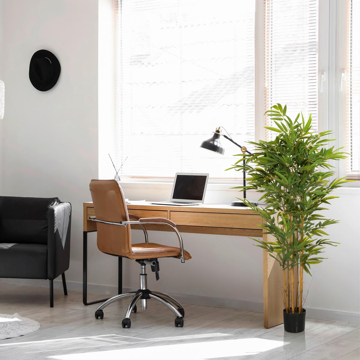 KUNSTPFLANZE Eichefarben/Schwarz/Grün 80 cm - Eichefarben/Schwarz, MODERN, Kunststoff/Textil (80/150/80cm) - MID.YOU