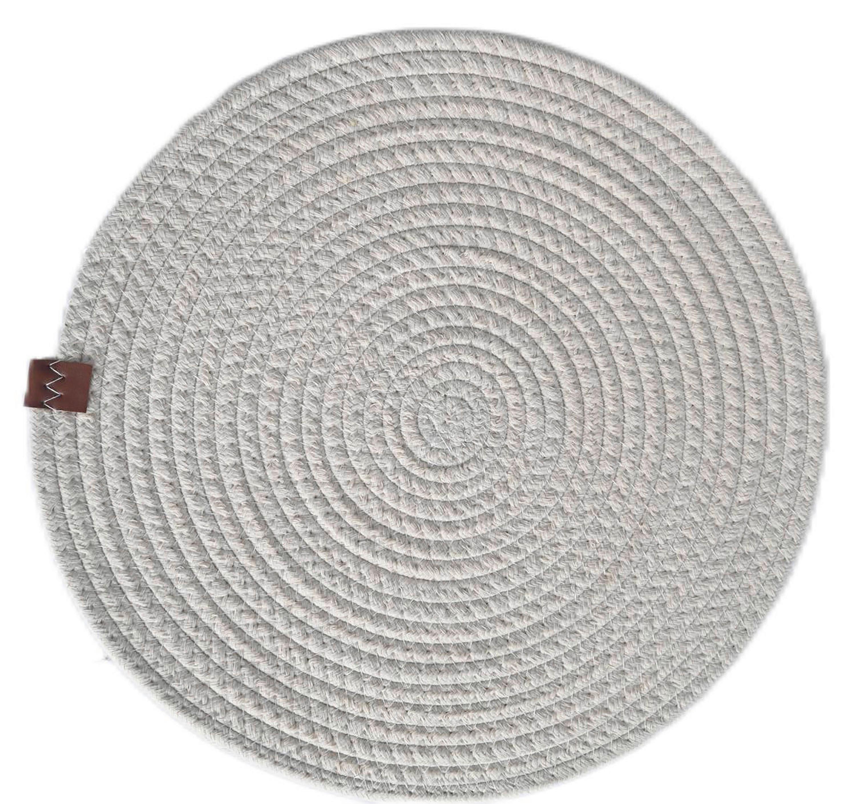 Tischset Alina - Creme, KONVENTIONELL, Leder/Textil (35cm) - James Wood