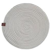 Tischset Alina - Creme, KONVENTIONELL, Leder/Textil (35cm) - James Wood