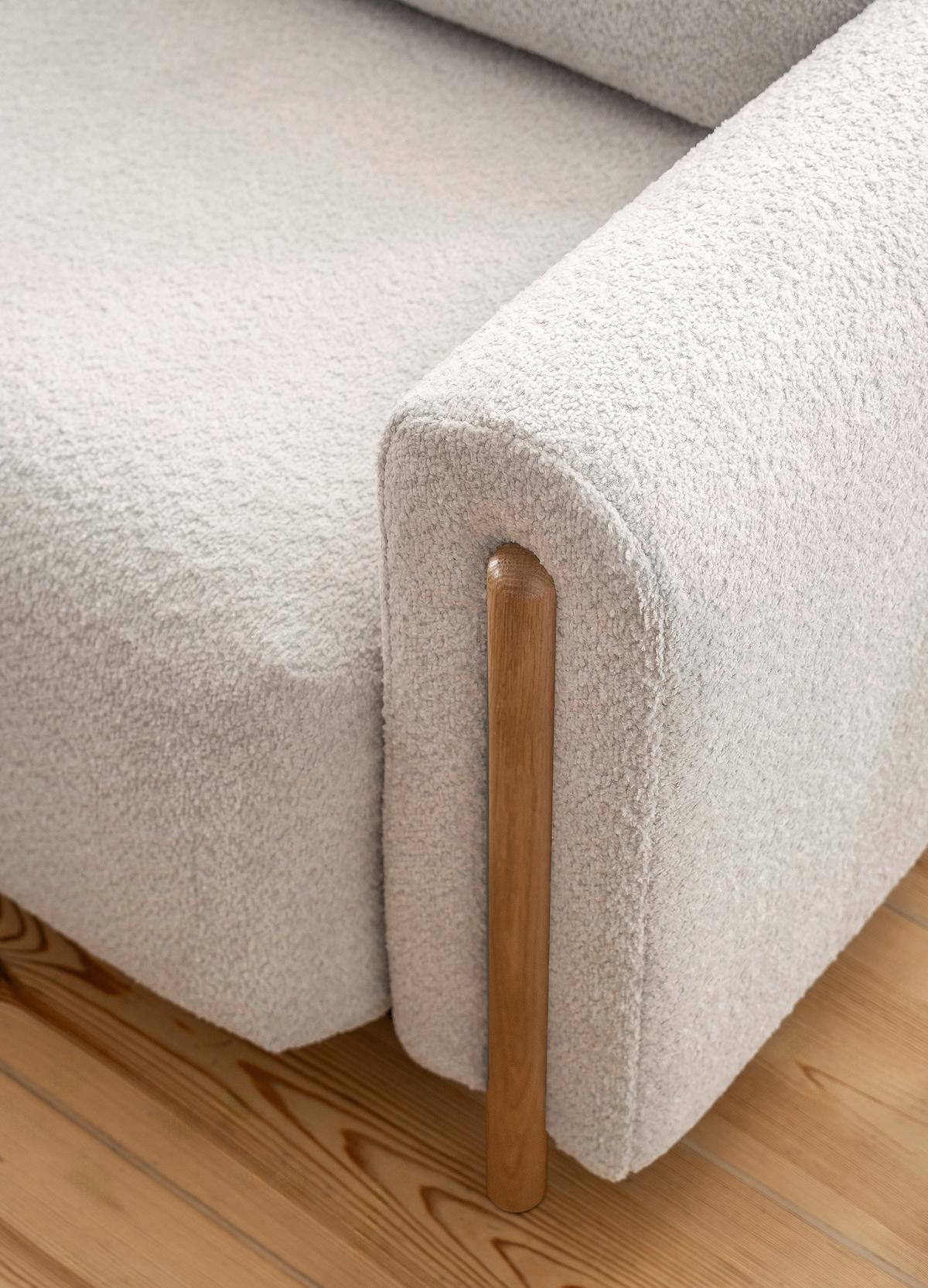 Schlafsofa Arcadova Beige B: 244cm - Eichefarben/Beige, Design, Textil (244/97/97cm) - MID.YOU