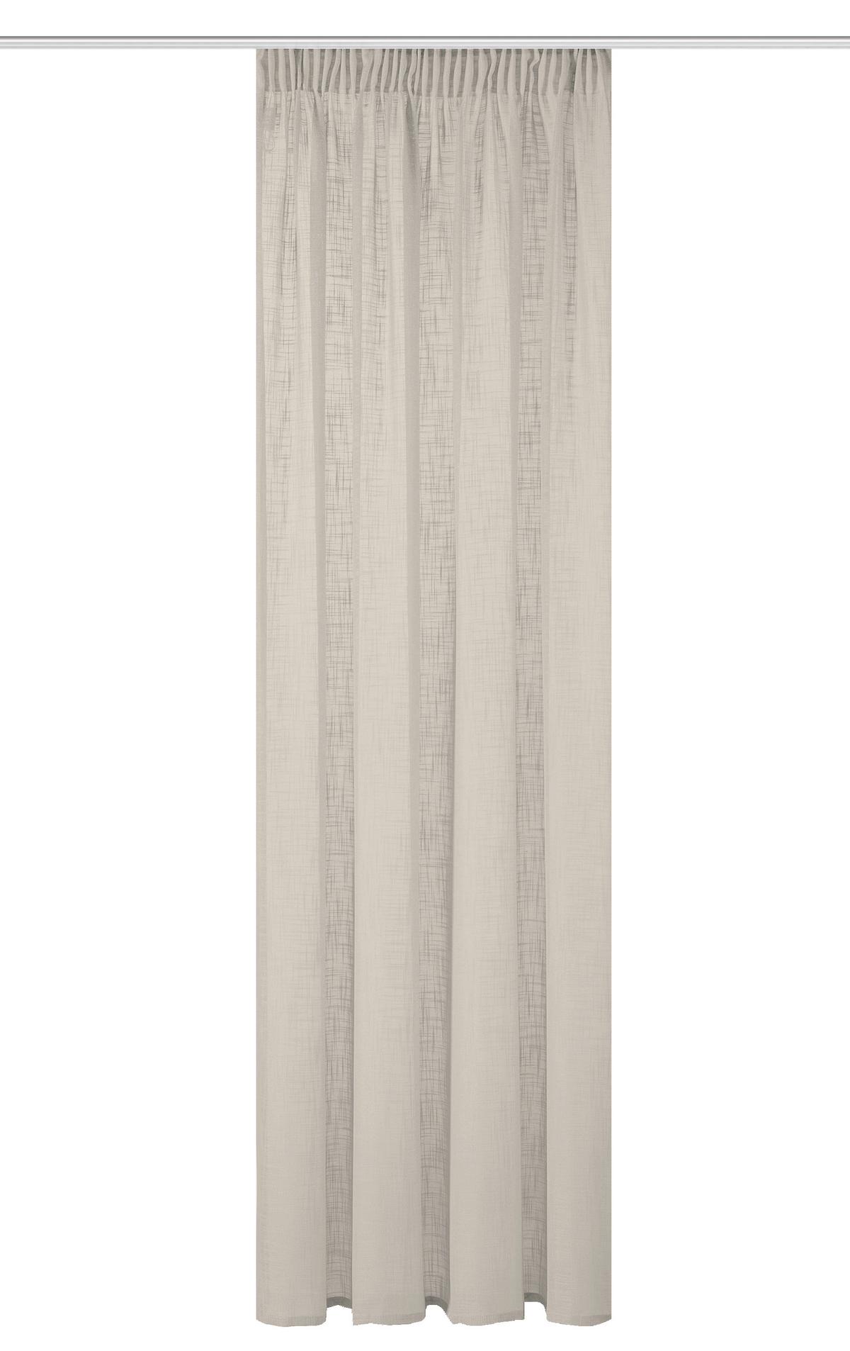 Fertigvorhang Softy - Taupe, Basics, Textil (140/245cm)