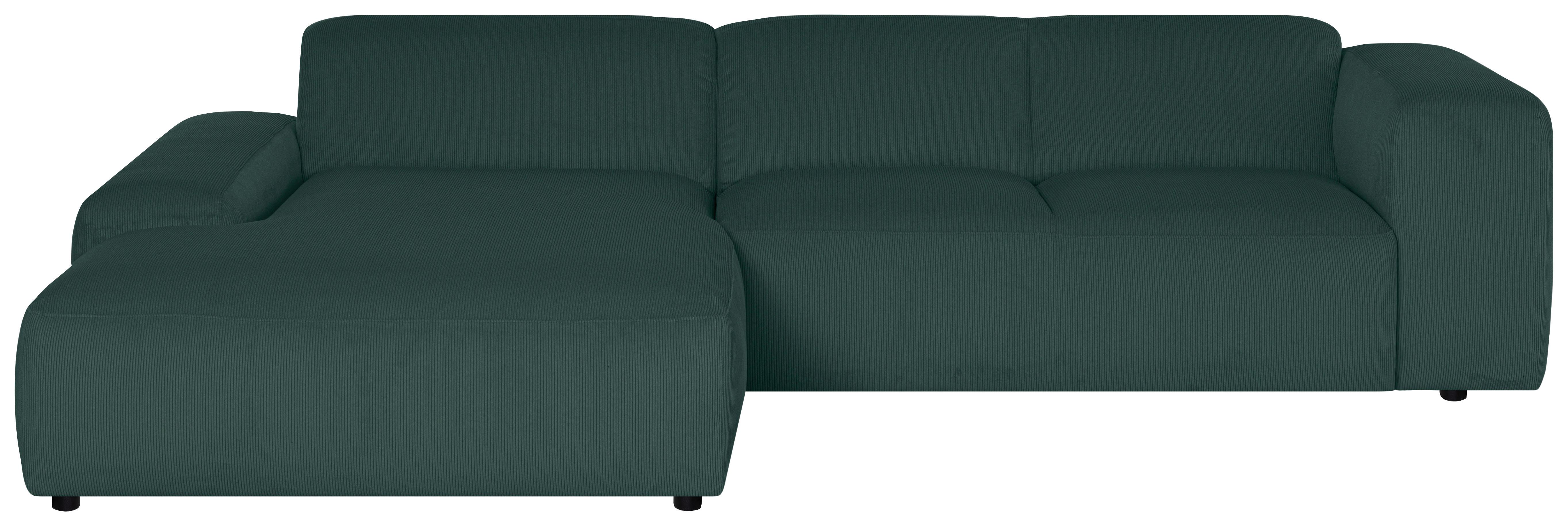 ECKSOFA Hannah Grün 200x304 cm - Schwarz/Grün, Design, Textil (200/304cm) - MID.YOU