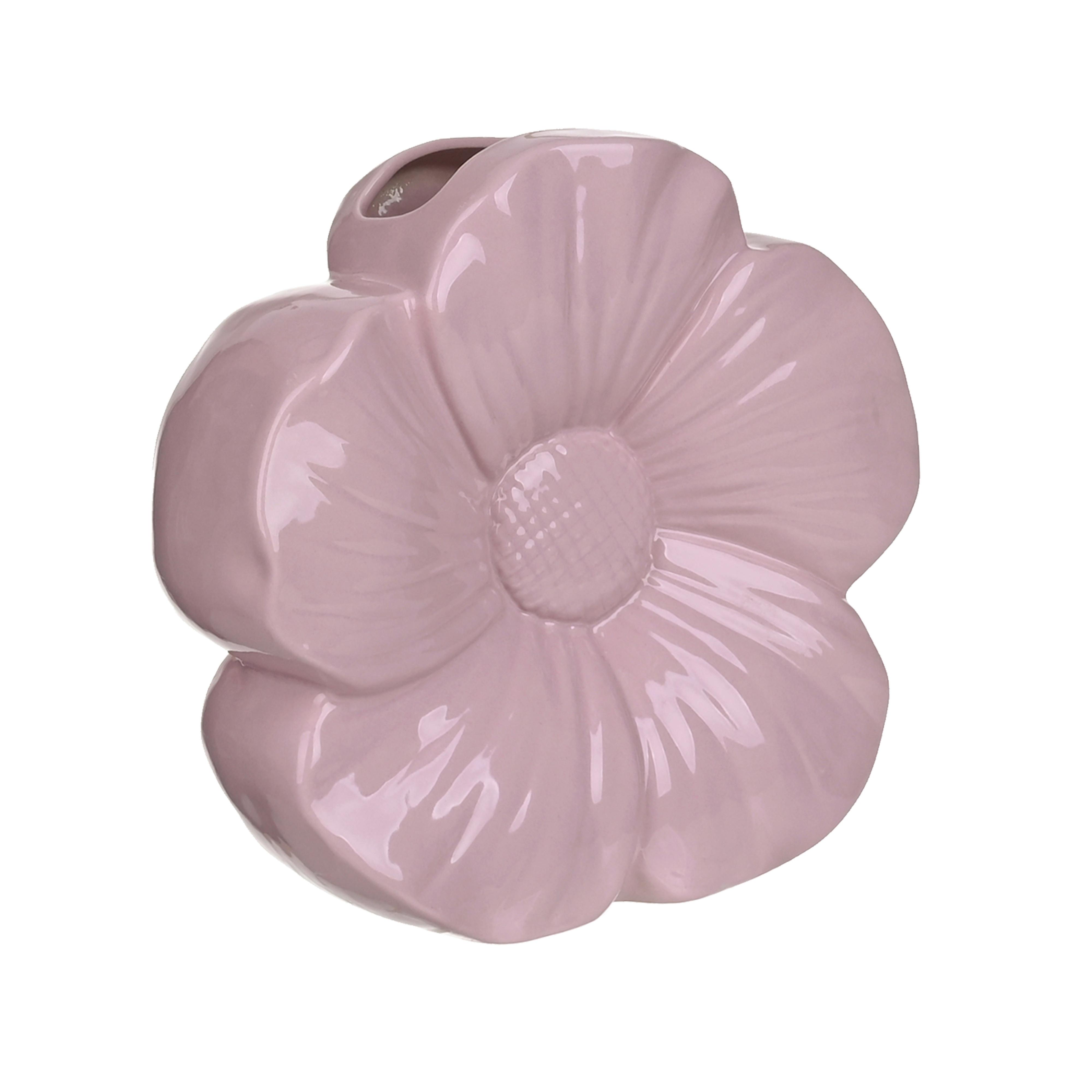 Dekovase Alejna - Pink, Basics, Keramik (20/7/18,5cm) - Luca Bessoni