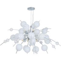 Hängeleuchte Explosion H: 150 Cm 10-Flammig - Chromfarben/Klar, Design, Glas/Metall (98/150cm) - Näve